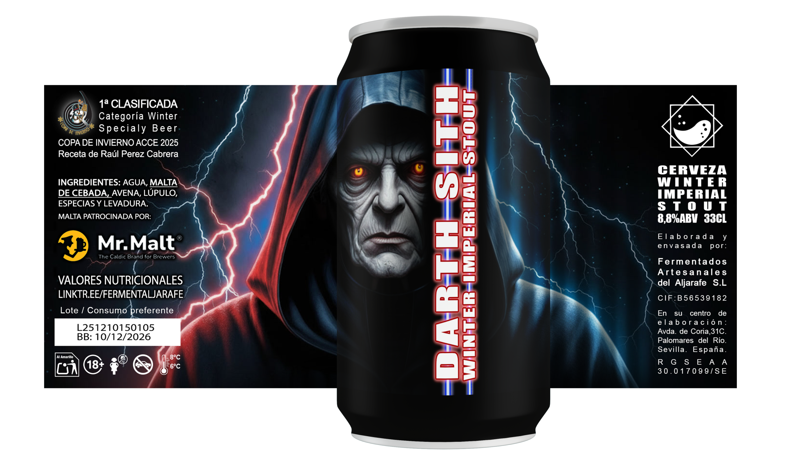lata de Darth Sith Winter Imperial Stout