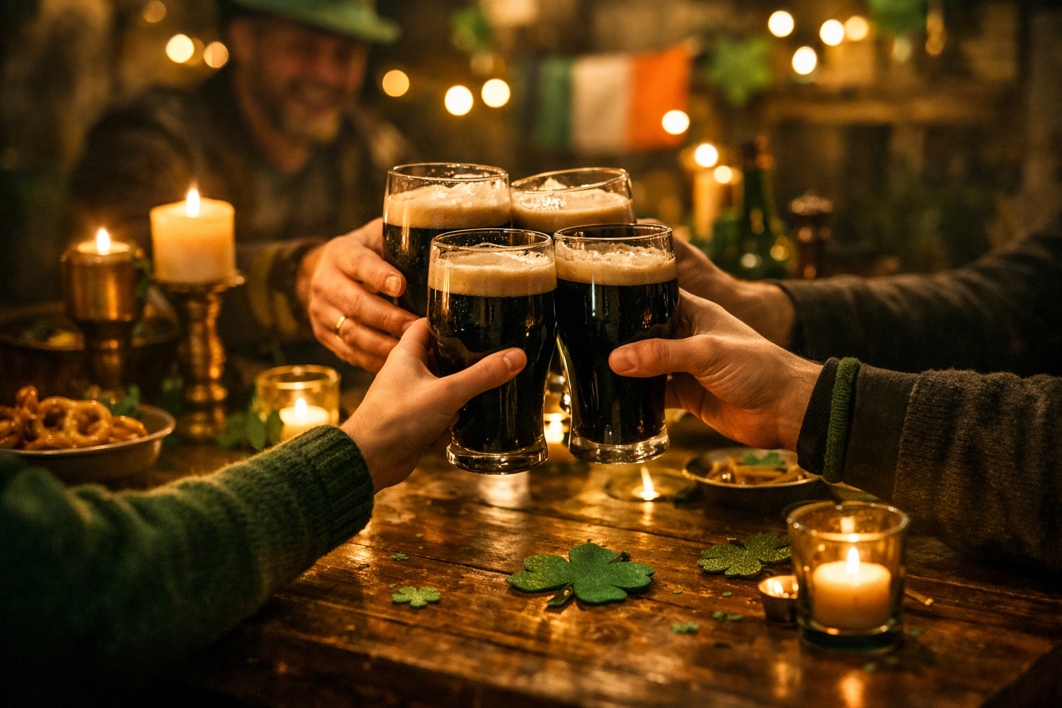 Un brindis con cerveza stout por san patricio