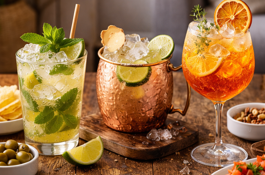 cocteles con kombucha en casa