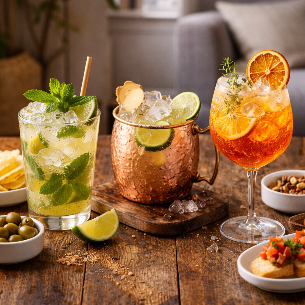 cocteles con kombucha en casa