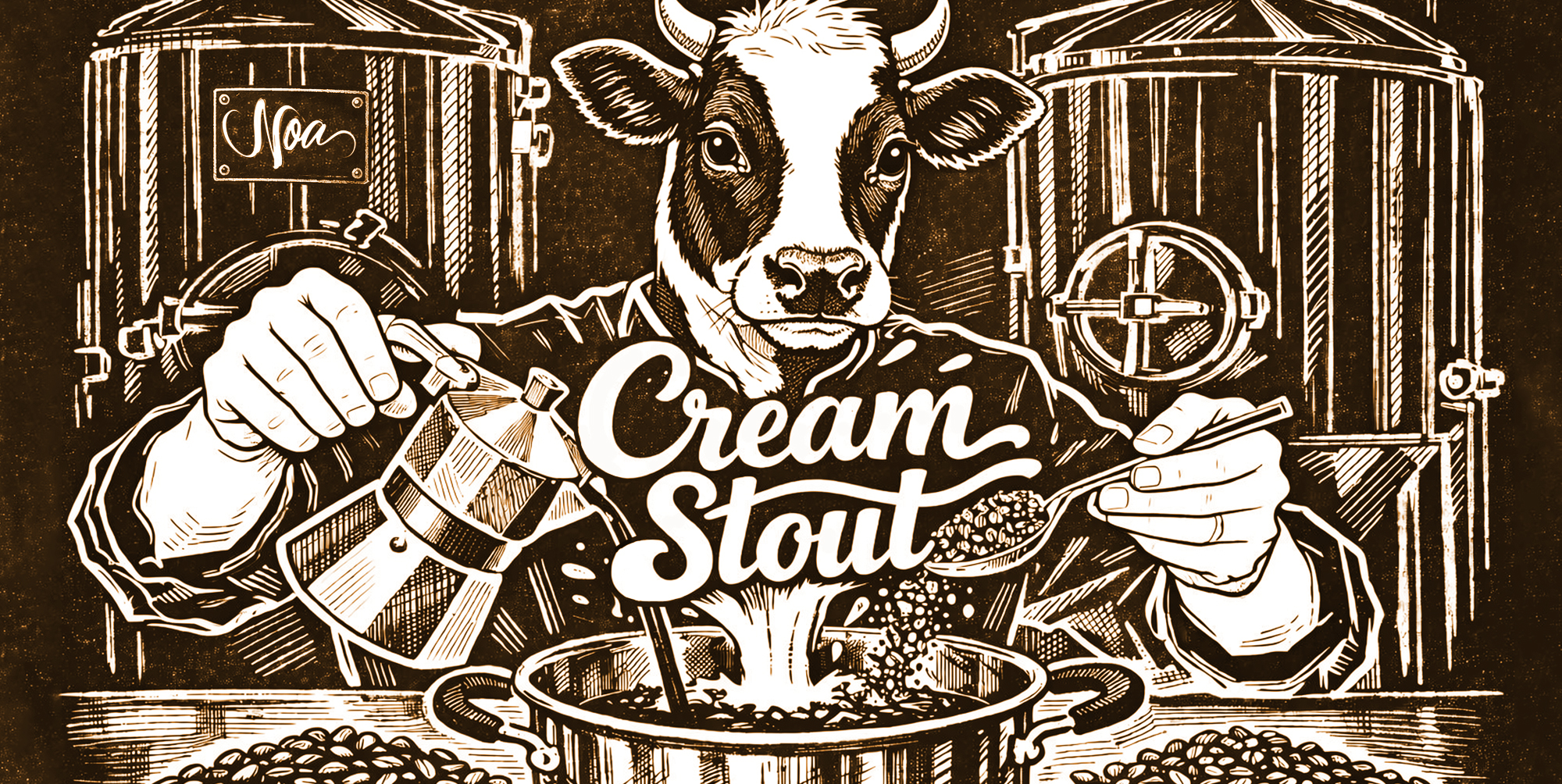 Cream Stout una cerveza con café