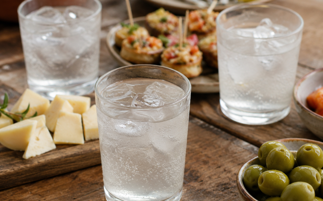 Maridaje de kéfir de agua con quesos, encurtidos y frutos secos
