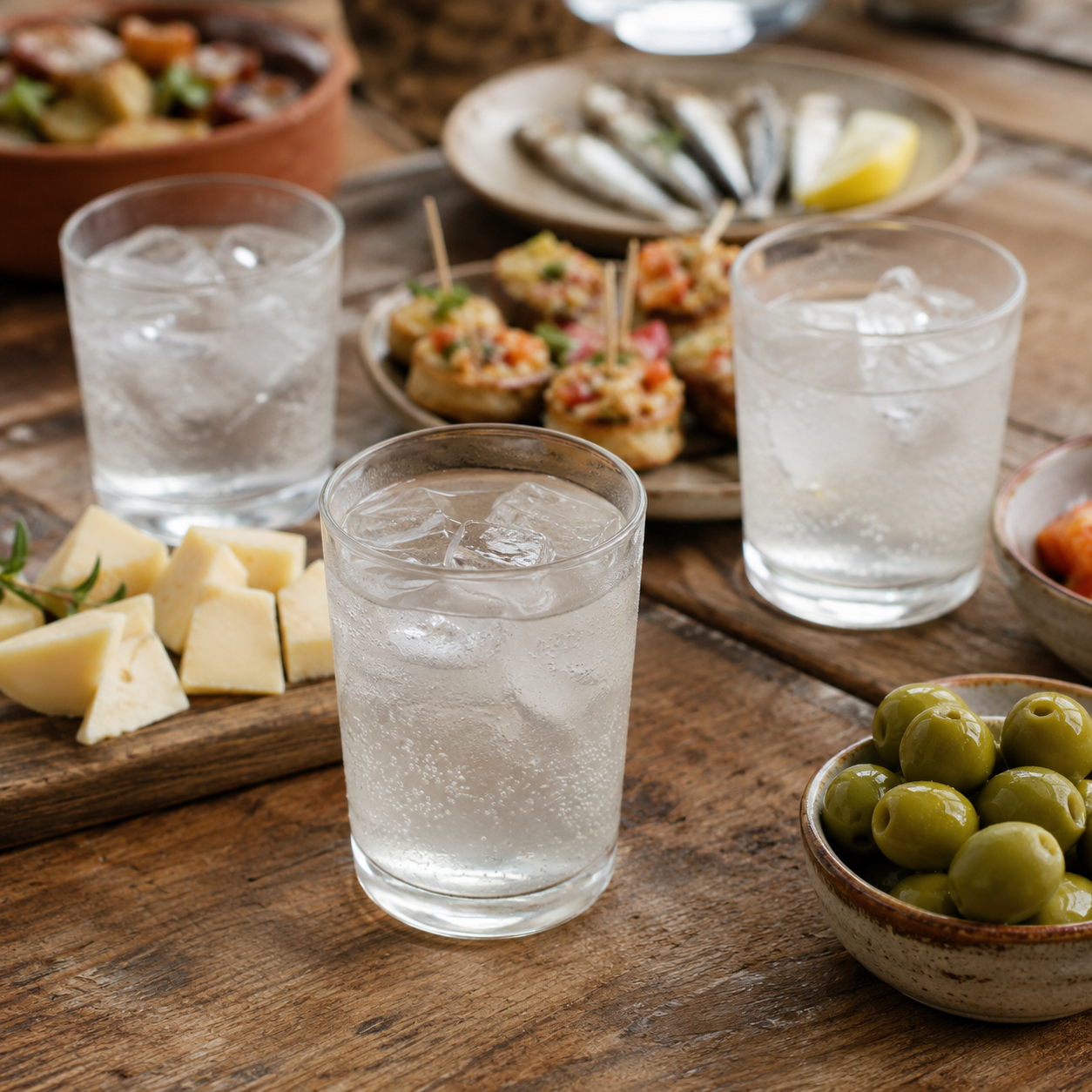 Maridaje de kéfir de agua con quesos, encurtidos y frutos secos