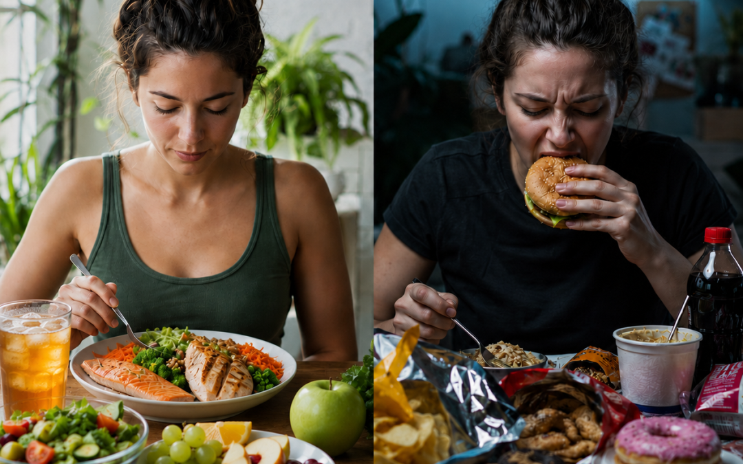 Comer y beber bien Vs. Comer y beber peor