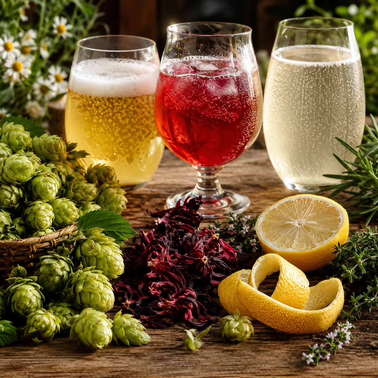 Ingredientes naturales ricos en aromas terpénicos para bebidas fermentadas