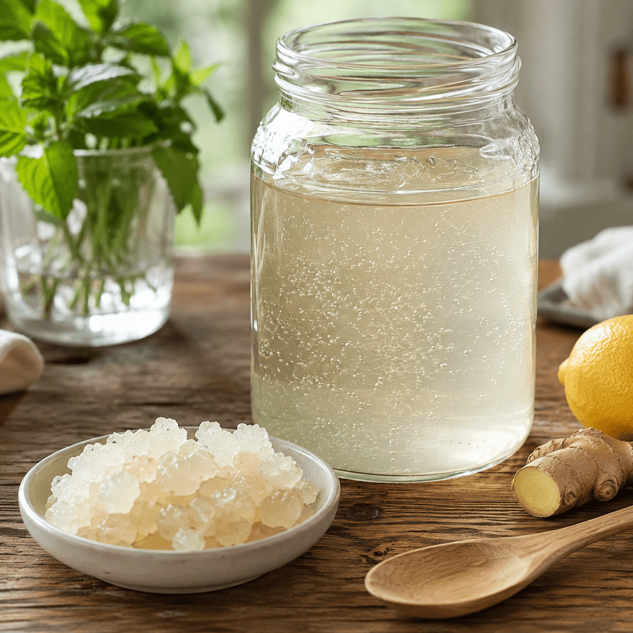 Tíbicos utilizados en la fermentación del kéfir de agua