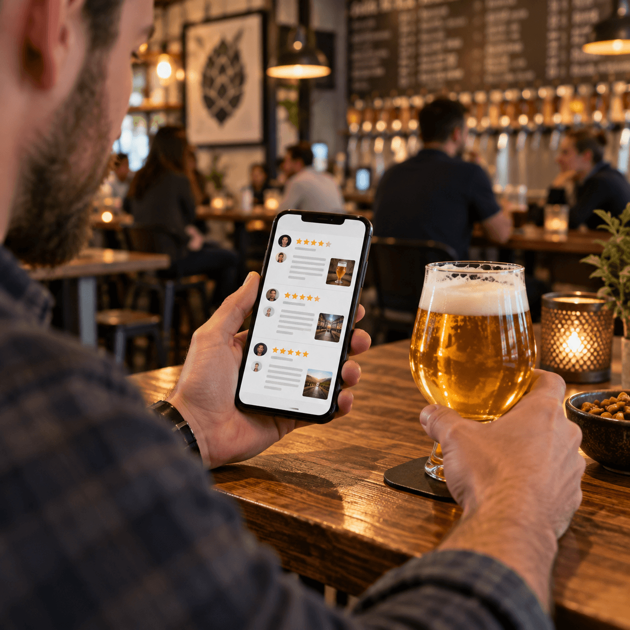 reseñas de cerveza en untappd